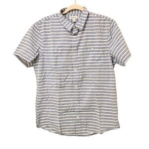 The Rail Striped 100% Cotton Button-Down Shirt Men's Size Large EUC